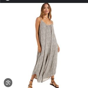 Z Supply leopard flared jumpsuit size medium